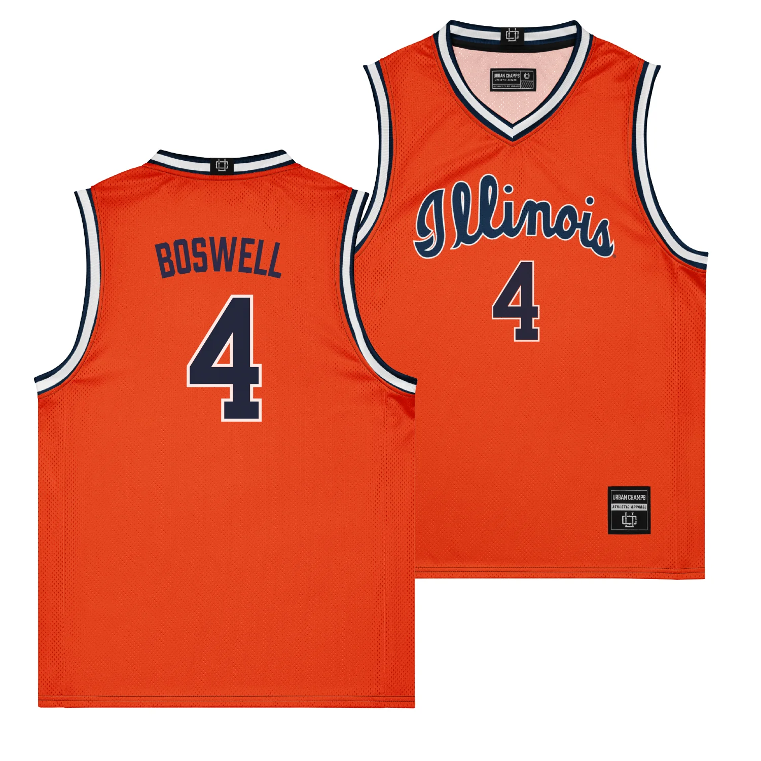 Basketball Orange Script Jersey