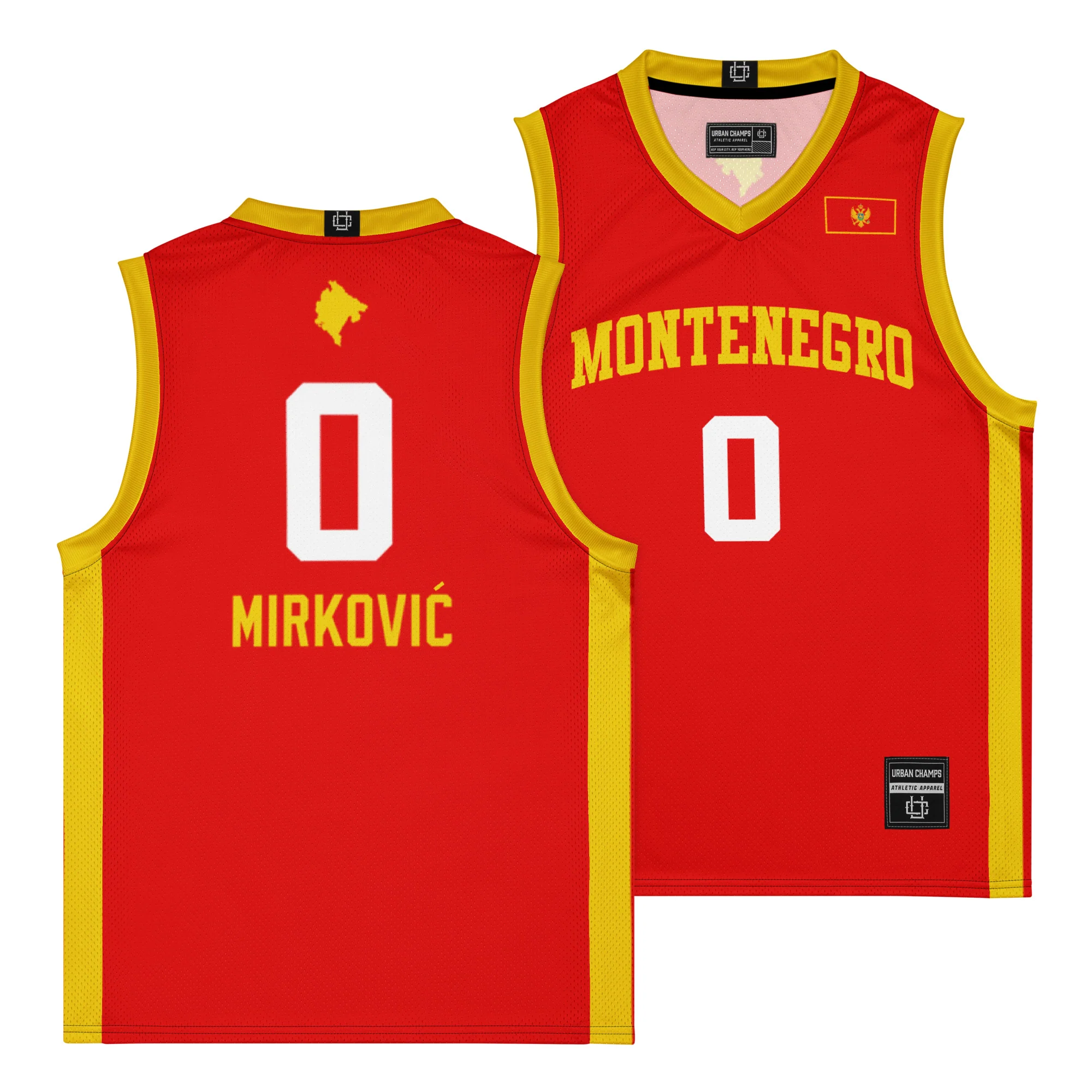 Montenegro International Men's Basketball Jersey