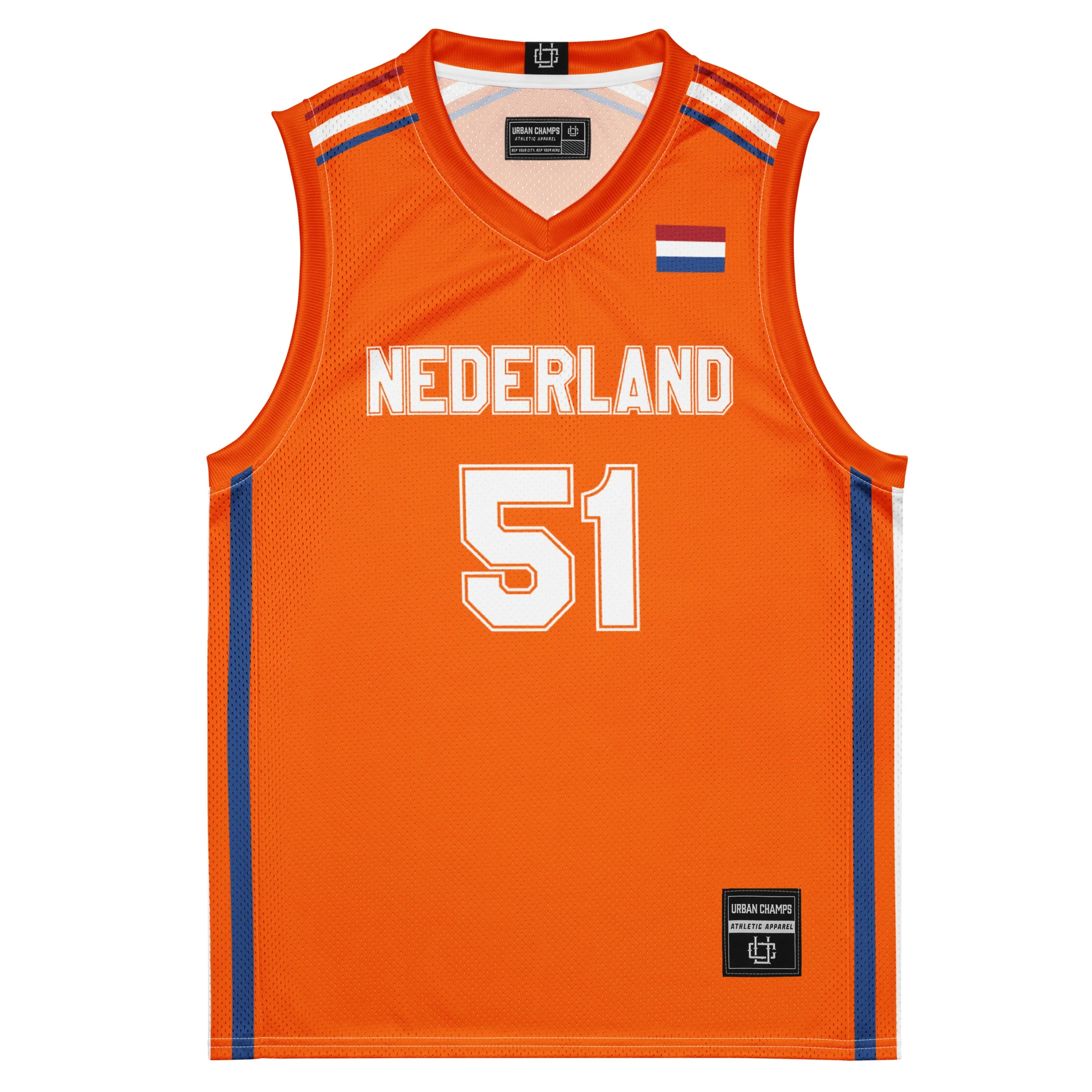 Netherlands International Men's Basketball Jersey