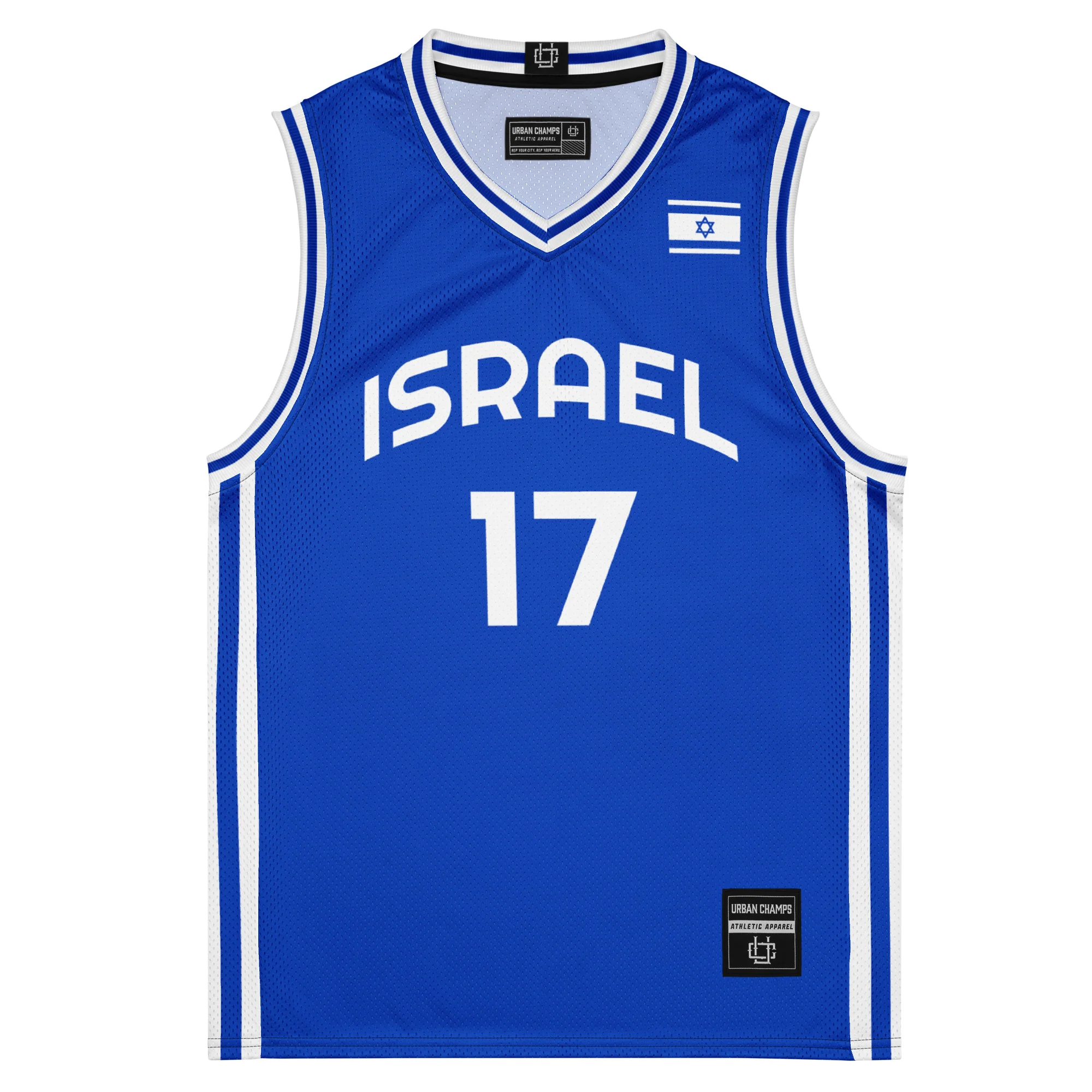 Israel International Men's Basketball Hebrew Jersey