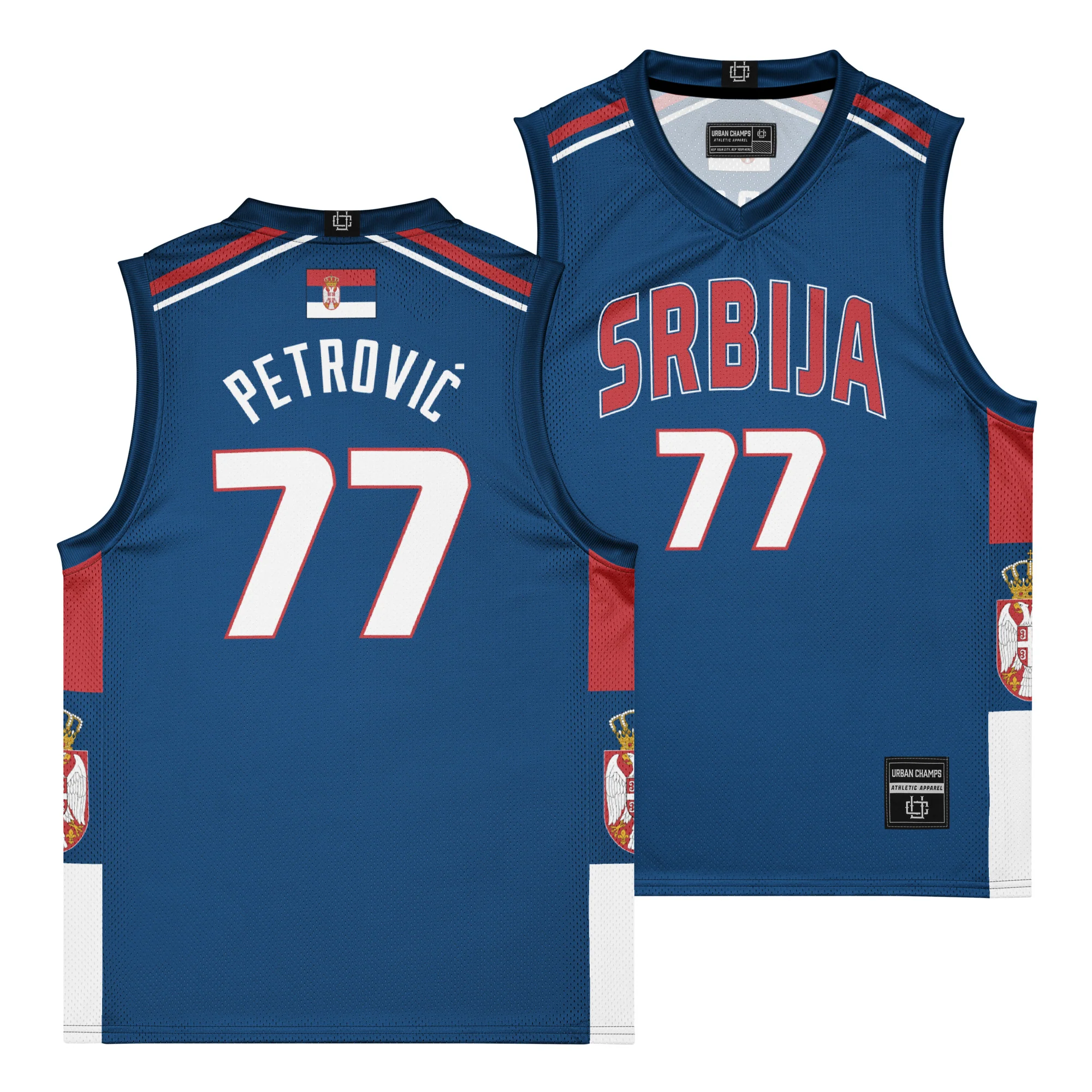 Serbia International Men's Basketball Jersey