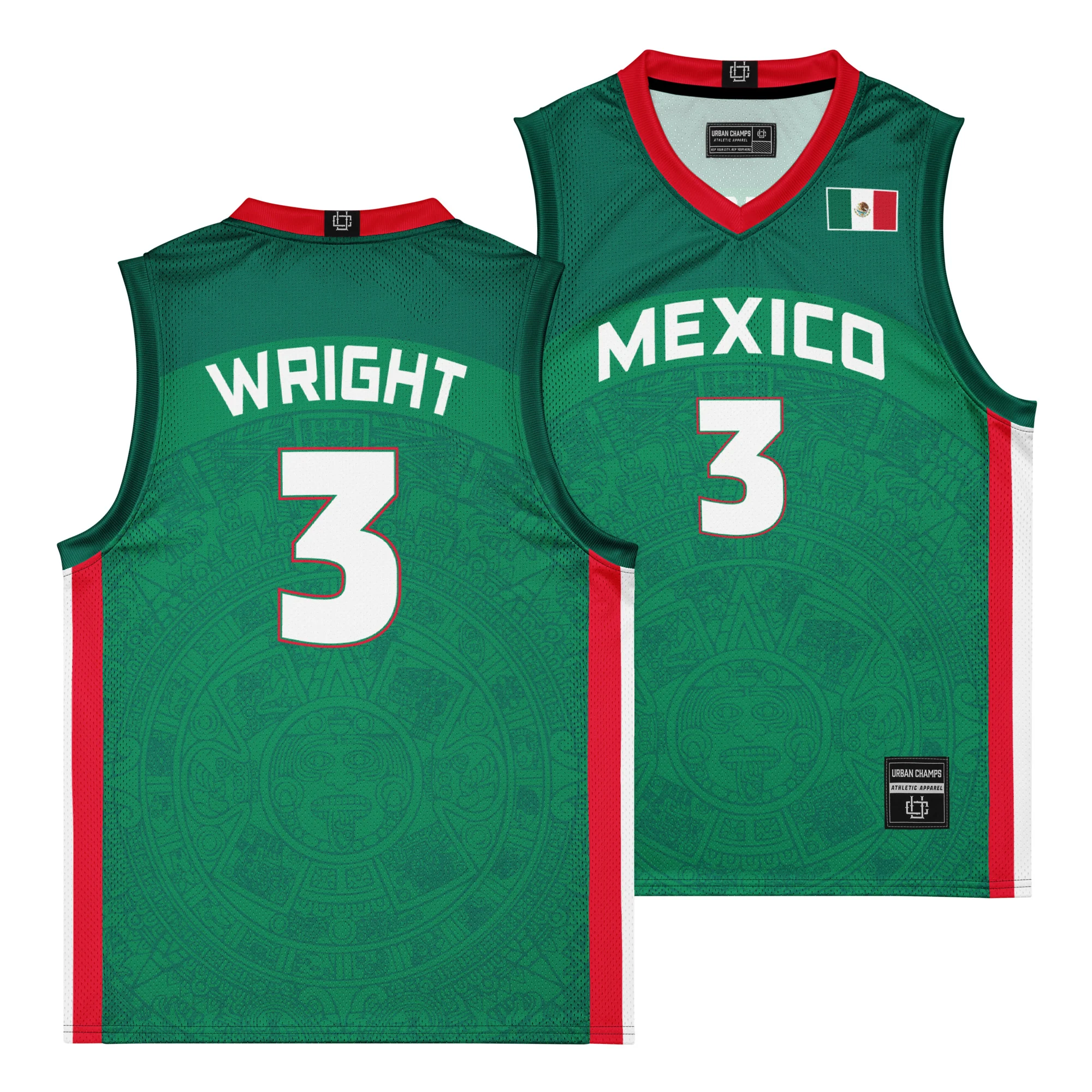 Mexico International Men's Basketball Jersey