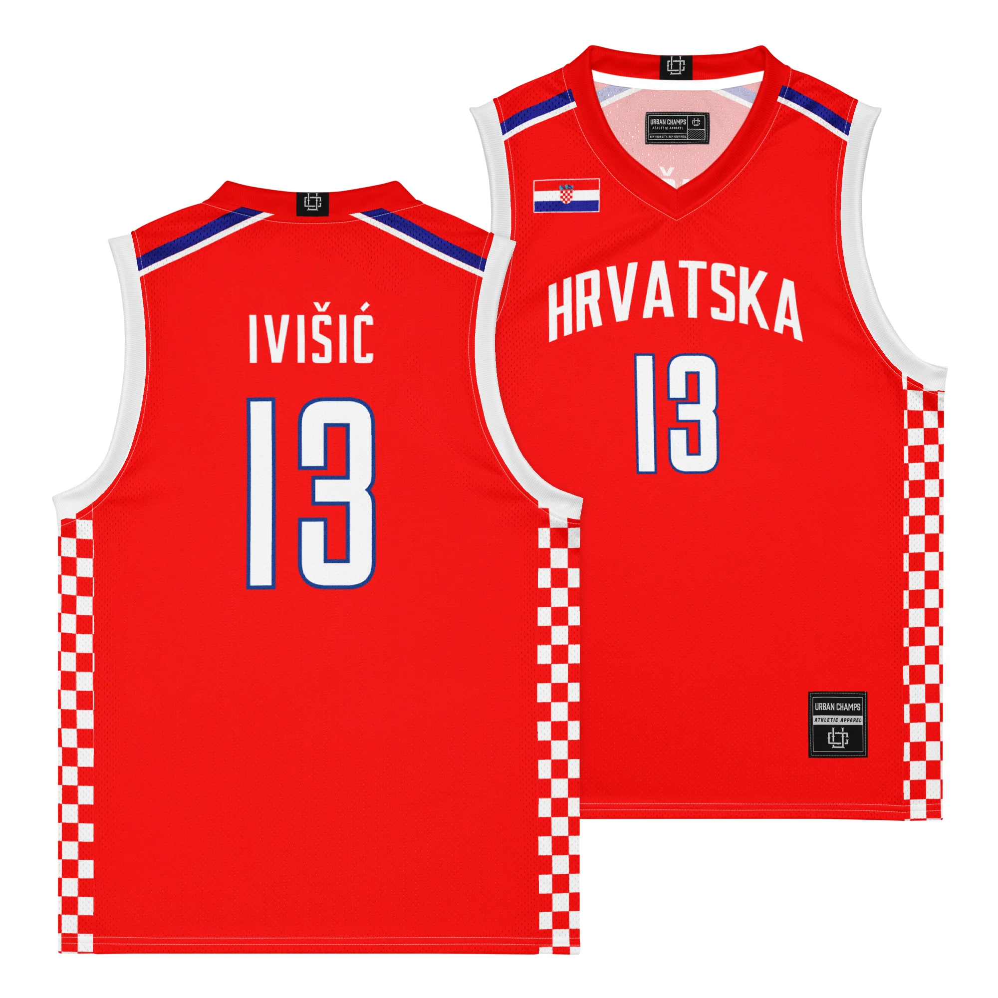 Croatia International Men's Basketball Red Jersey