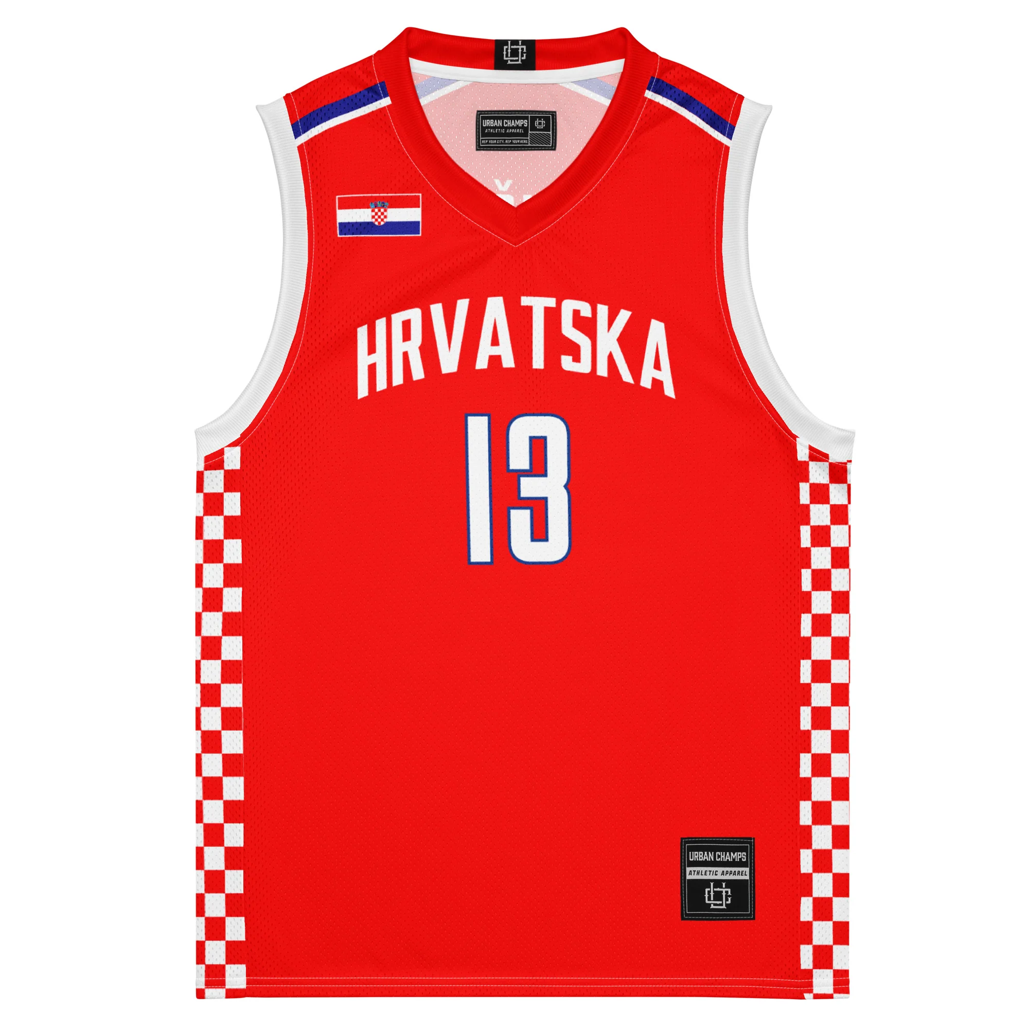Croatia International Men's Basketball Red Jersey