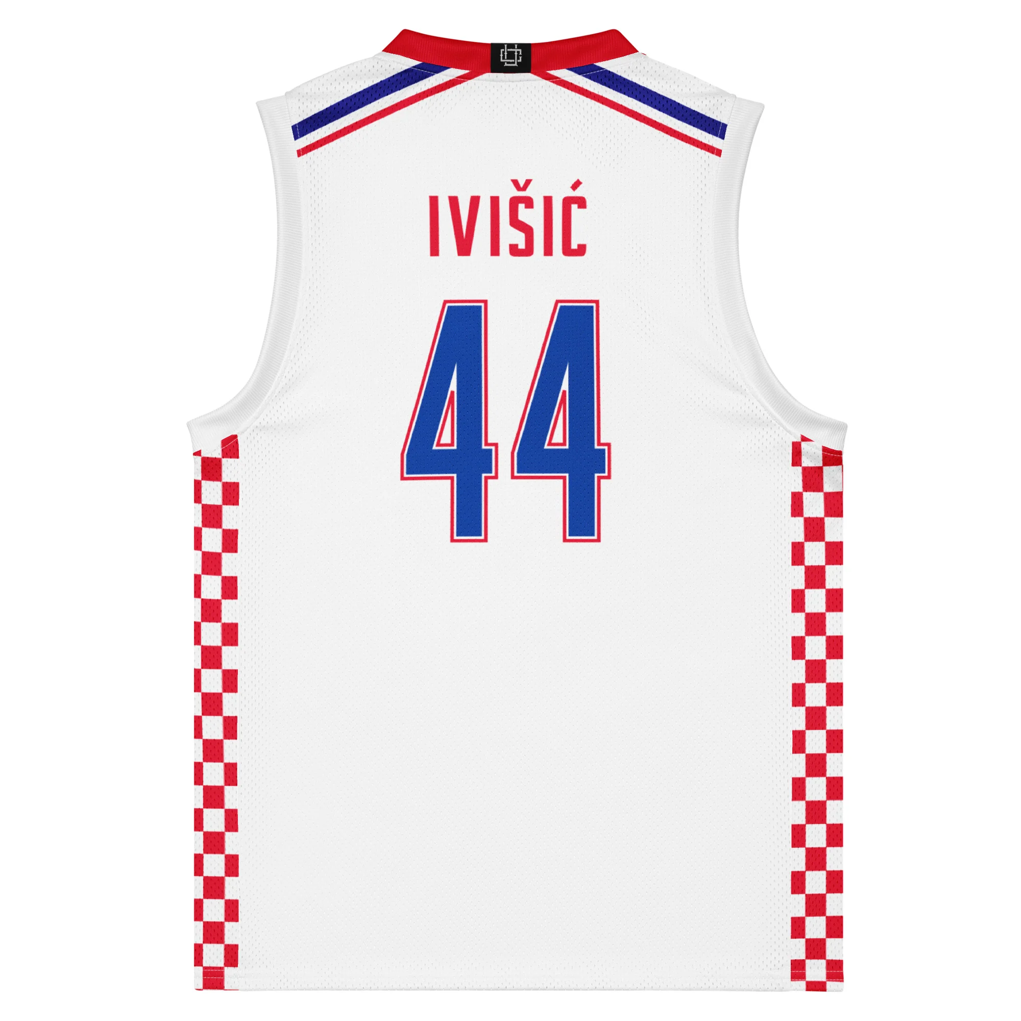 Croatia International Men's Basketball White Jersey 3 Croatia International Men's Basketball White Jersey