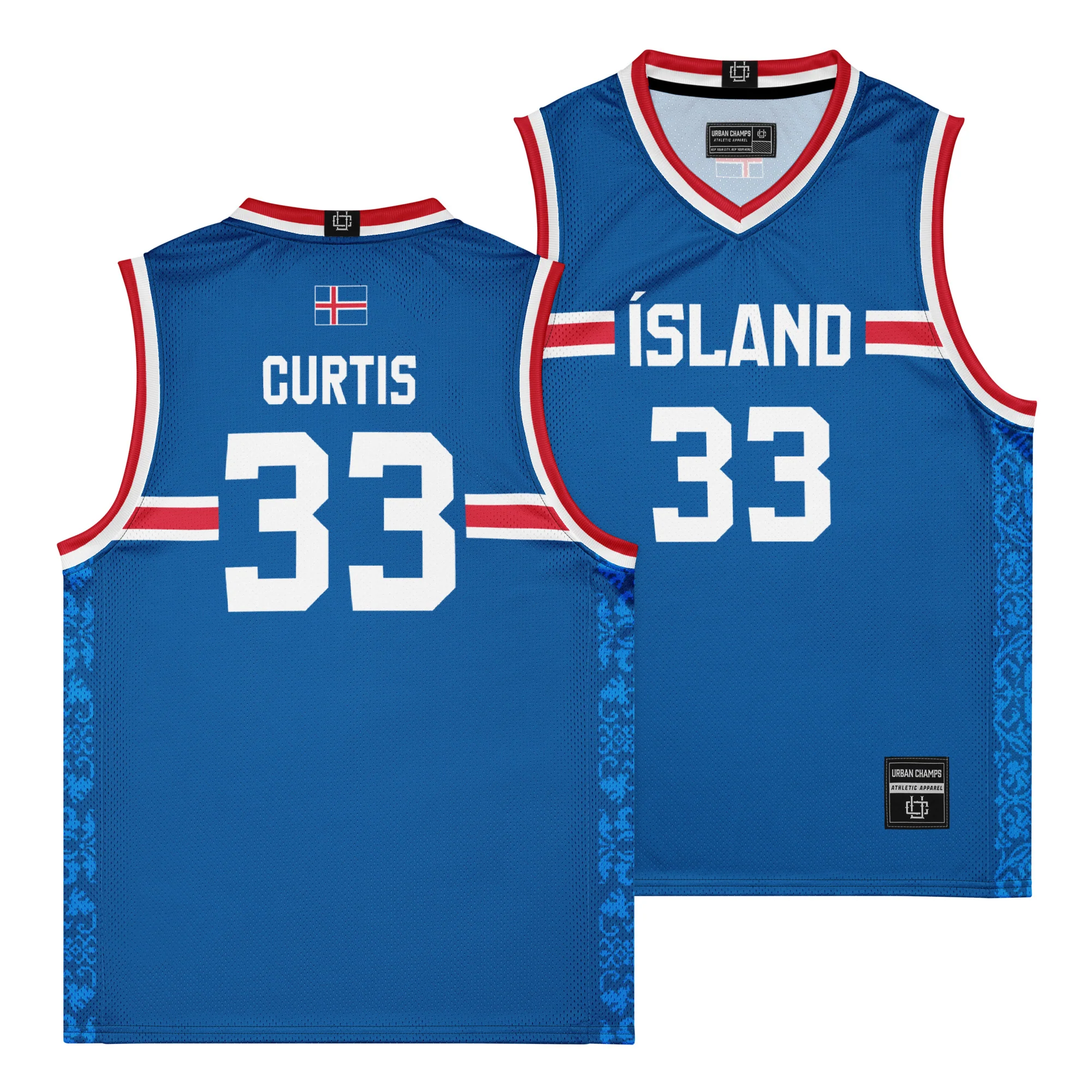 Iceland International Men's Basketball Jersey