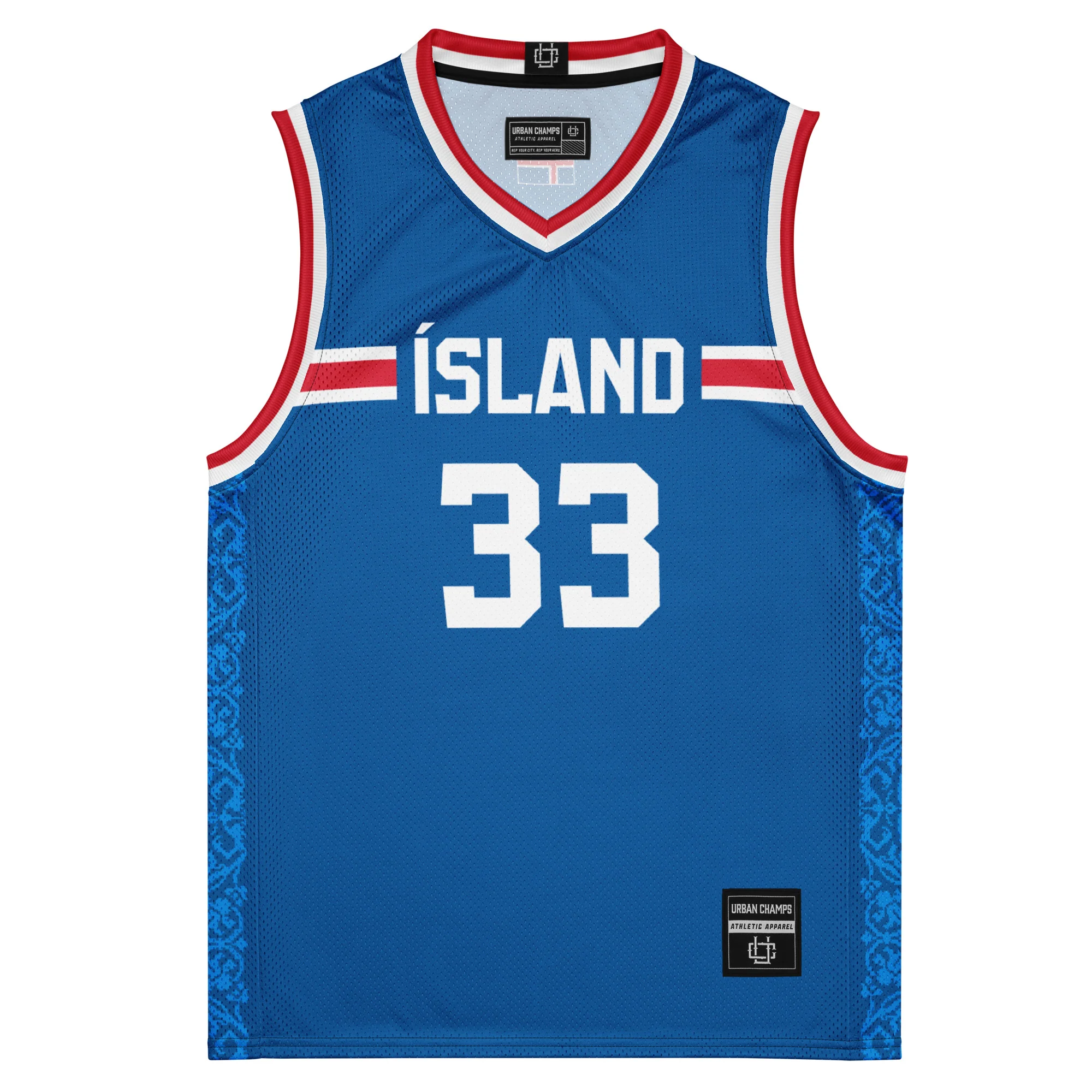 Iceland International Men's Basketball Jersey