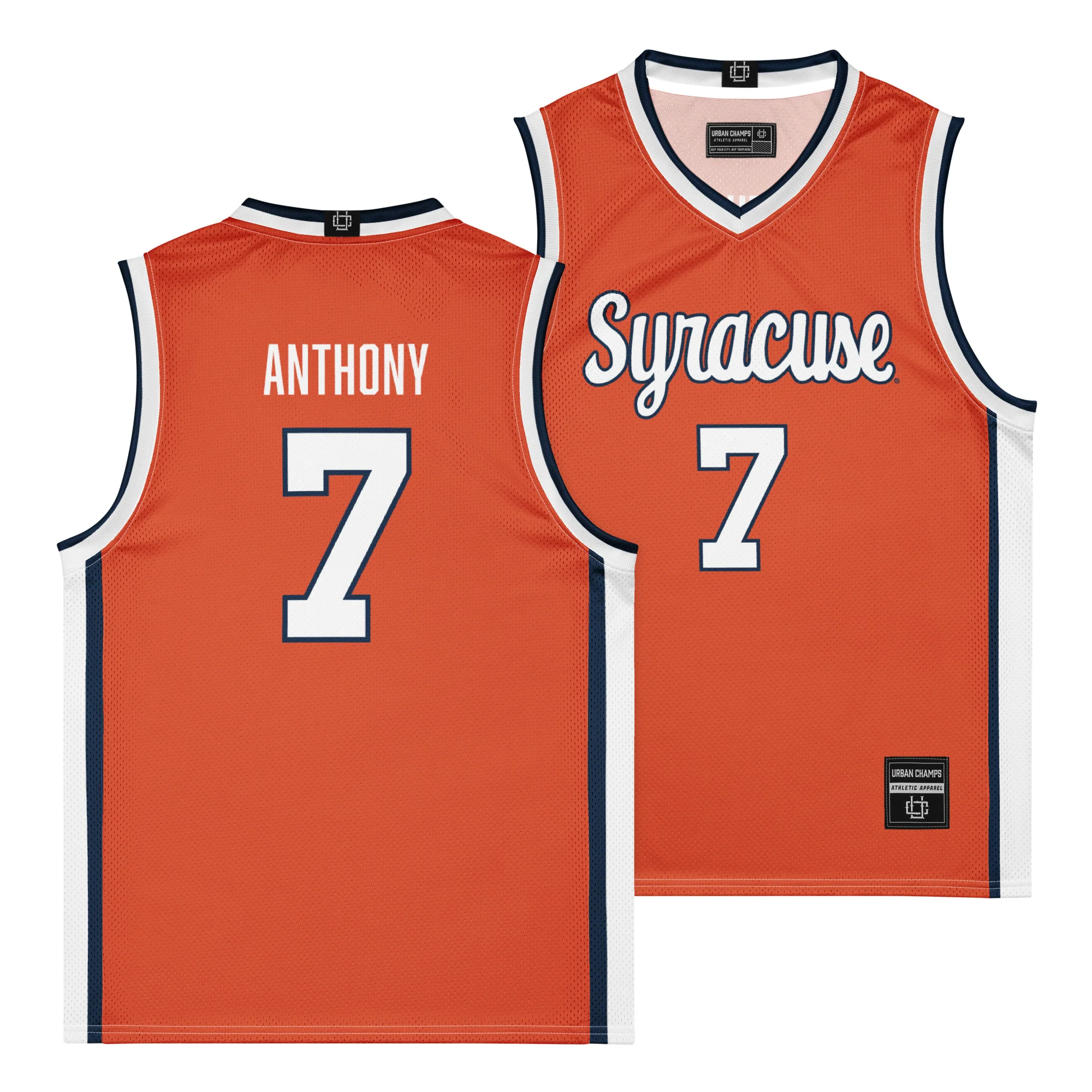 Men's Basketball Orange Jersey