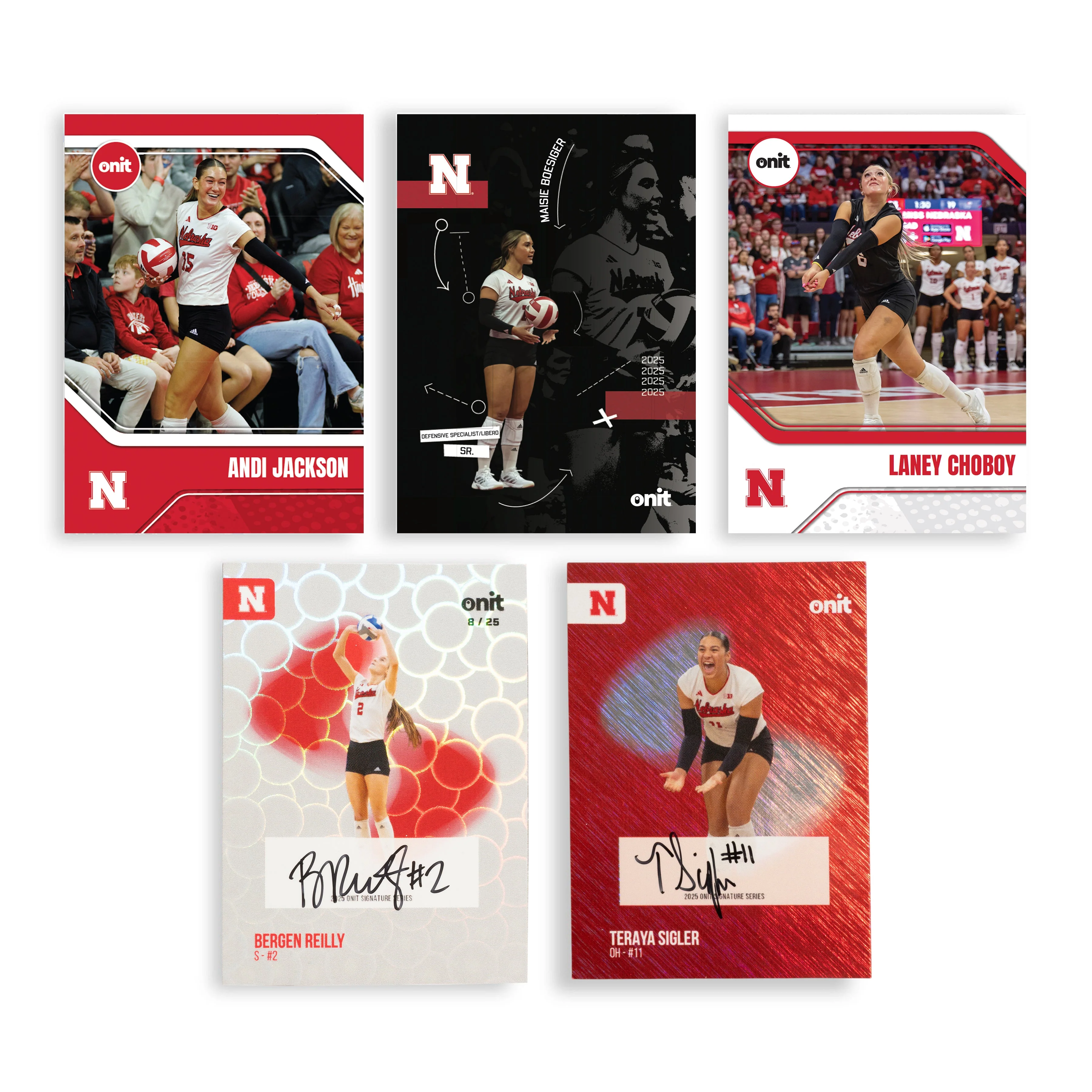 University of Nebraska Volleyball 2025 Trading Cards - Single Pack